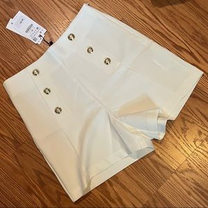 Zara White NWT shorts size M